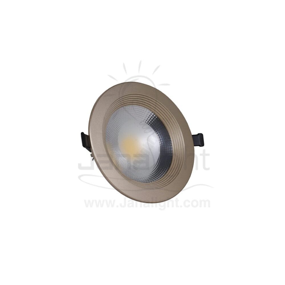 كشاف 15 وات كومبكت وورم حلق شمباني جنى لايت plastic warm compact 15 watt downlight